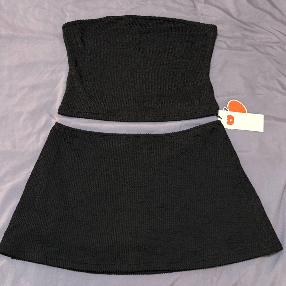 Black Ribbed Set